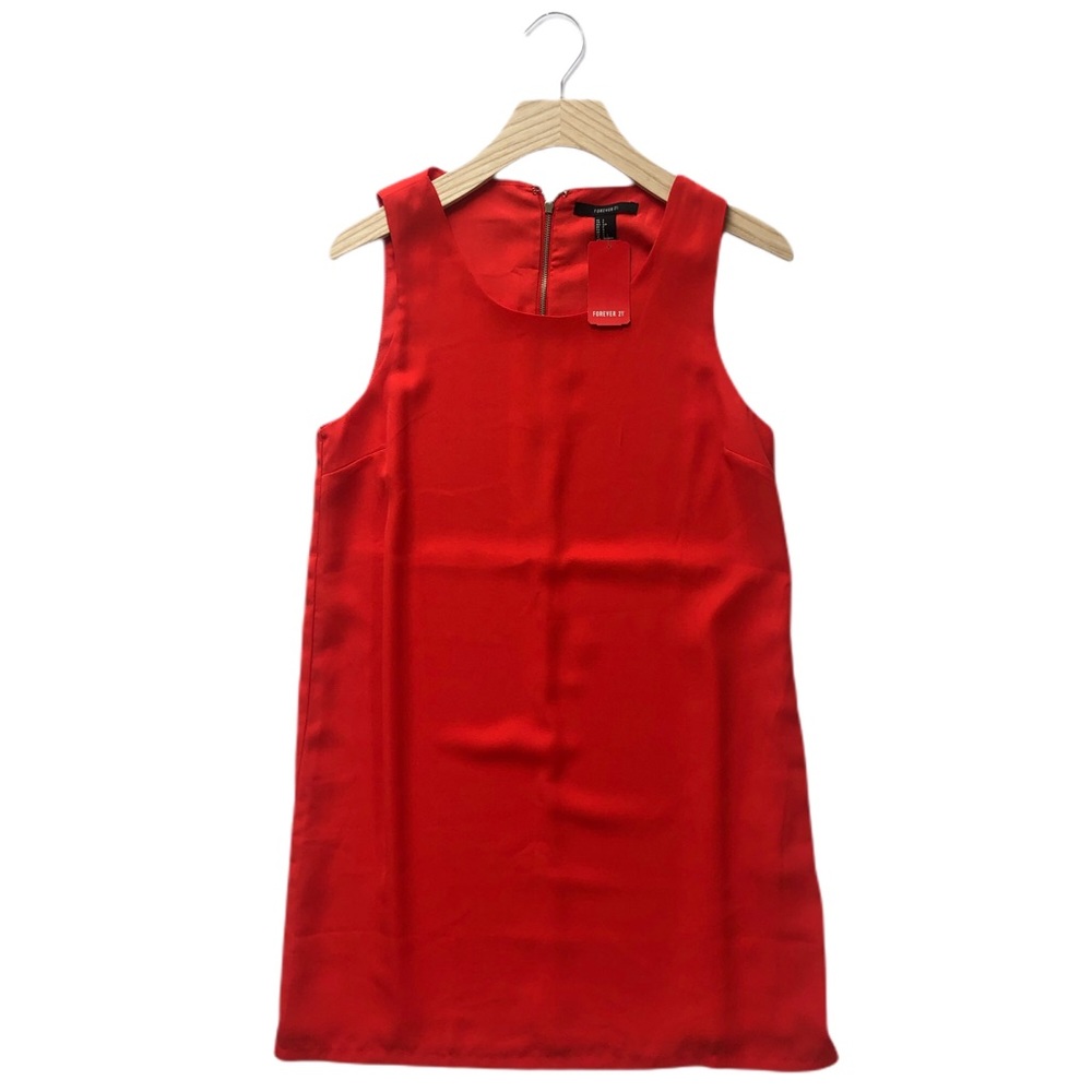 Forever 21 Red Dress Sleeveless Lined NWT S